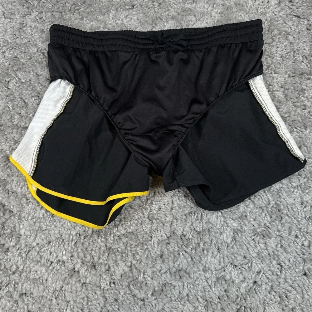 Nike Women's Tempo Shorts Livestrong Size M 467936-038 Dri-Fit Yellow Black‎